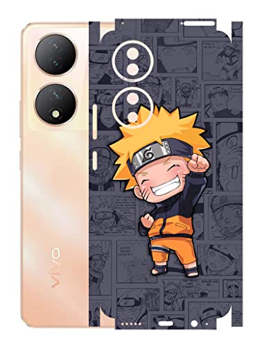 Image of AtOdds - VIVO Y100A Mobile Back Skin Sticker - Lamination - Rear Screen Guard Protector Film Wrap (Coverage - Back+Camera+Sides) (Design - Naruto)