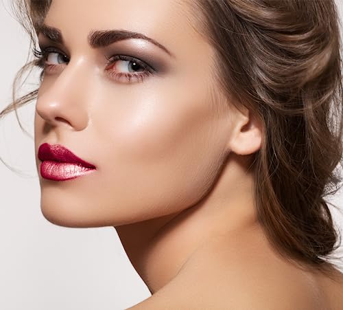 Mynena Red Rose Shimmer Lipstick Light Reflective Hydrating Formula Vibrant Color | Talc-Free Paraben-Free Gluten-Free Sulfate-Free - Shirley #TOP2