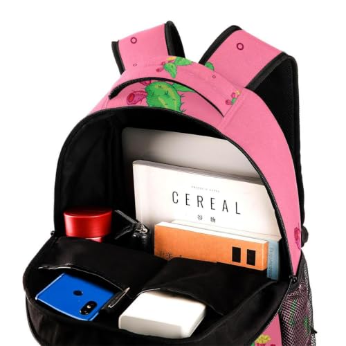 Bolsa de libros con flores naturales y compartimento para laptop 4