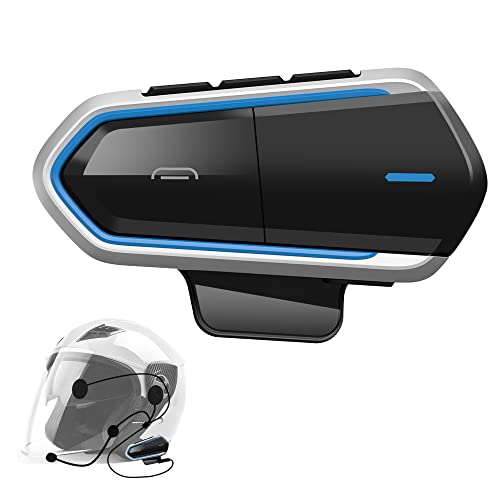 STDRIVO バイク用イヤホン ヘルメット スピーカー インカム バイク用 スピーカー bluetooth 薄型 IPX65防水 防塵機能 分離式 HI-FI音質 ノイズリダクション 2台手机同時接続 自動通話応答 オートバイ ヘッドセット ソロツアー 長時間通話 無線機 技適認証取得済 日本語説明書 blue 1人用