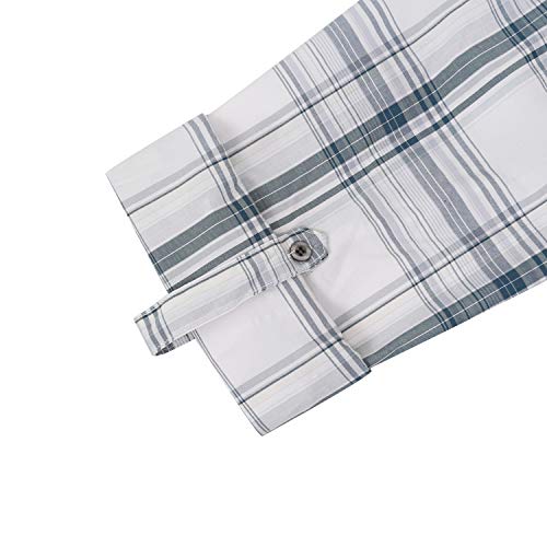 COEVALS CLUB Men's Western Pearl Snap Button Up Casual Cowboy Long Sleeve Two Pockets Work Shirts4