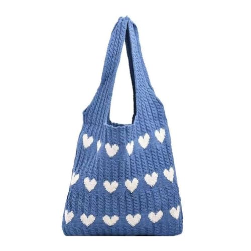 Bolso Tote Crochet Corazón para Mujer miniatura 3