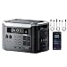OUKITEL BP3000 Powerstation 3200W(6400W Spitze), erweiterbar bis 16.384Wh, 2048Wh LifePo4, 55 Min. bis 80%, 2800W AC+Solar, USV <10ms, 4×230V AC, App, Generator Solar für Haus,Camping,Wohnmobil,Garten
