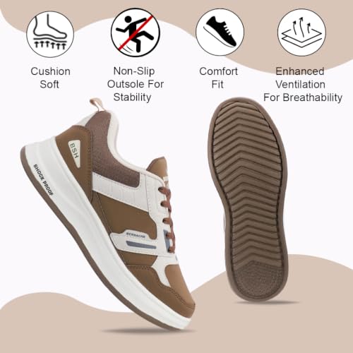 BERSACHE brown lace sneakers – image 3