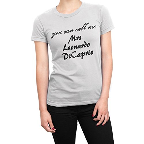 T-shirt Leonardo Dicaprio humour pour femme fan de cinéma et mode pop culture en coton