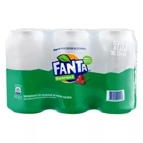 Pack de Fanta Guaraná Zero 350ml 6 unidades Pack de Fanta Guaraná Zero 350ml 6 unidades