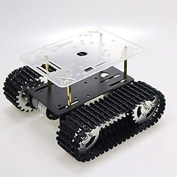 VERBANA Smart Robot Tank Chassis Tracked Car Platform with 12V 350rpm Motor for DIY Robot Tank Toy Accessories Part