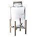 SECRET DE GOURMET Barattolo con Rubinetto, su rastrelliera, 8 L, Vetro
