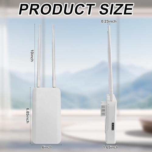 Image of Outdoor Starlink WiFi Extender for Starlink Gen 3 Router, Starlink Signal /WiFi Repeater, IP65 Waterproof, Up to 56 Devices for Farm /Yard /RV /Campsite, 2.4G 574Mbps + 5.8G 1224Mbps (Grey)