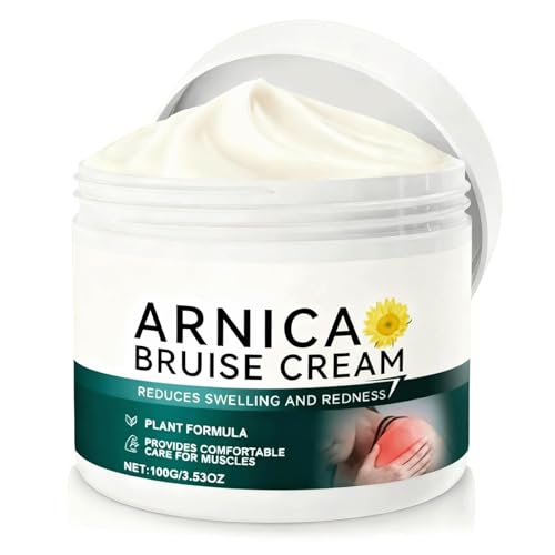 Arnica Cream for Bruising and Swelling, Extra Strength Arnica Bruise Cream with Vitamins K C E, Fast Healing for Bruising on Thin & Sensitive Skin, Fast Absorbing Formula Hydrating Moisturizer (1pcs)