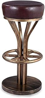 DAGCOT Barra de Desayuno Sillas Taburetes de restauración Ajustable Barra de Desayuno sillas de Desayuno cenar heces Industrial sólida Barra de Desayuno heces, de Acero Inoxidable de Alta Silla de la