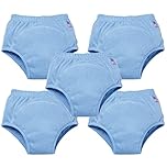 Bambino Mio, Reusable Potty Training Pants for Boys and Girls, 5 Pack (Blue, 2-3 Years)