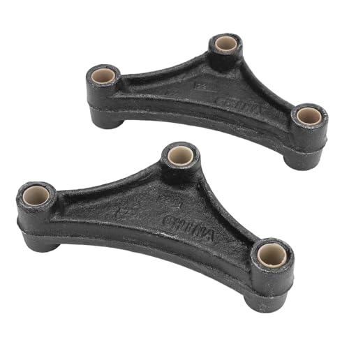 EQ 356 Trailer Leaf Spring Equalizer, 6.13in Double Eye Springs Equalizer para resortes de 1 3/4 pulgadas de ancho, de hierro fundido de alta resistencia con orificios para pernos de 9/16 pulgadas, equalizador curvo para viaje suave miniatura 3