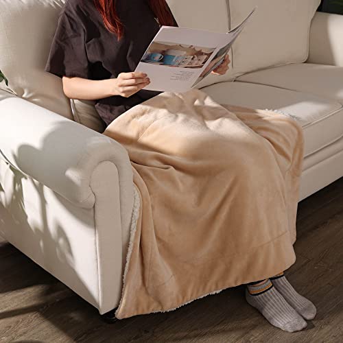 Nanpiper Baby Sherpa Blanket,Warm Toddler Throw Blanket,Soft Newborn Fleece Blanket For Winter (Beige,30X40 Inches) #TOP7