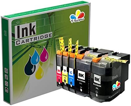 Toner Surplus Compatible Ink Cartridges Replacement for Brother LC20E LC-20E (2 Black, 1 Yellow, 1 Magenta, 1 Cyan) 5 PK