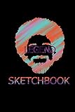Sketchbook: For Media Designer Artist Painter 120 pages blank canva 6x12