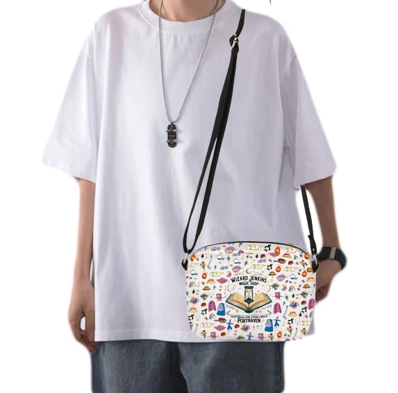 CMNIM Anime Inspired Crossbody Bag Anime Lover Gifts Fire Demon Gift Wizard Jenkins Magic Shop Crossbody Purse 6