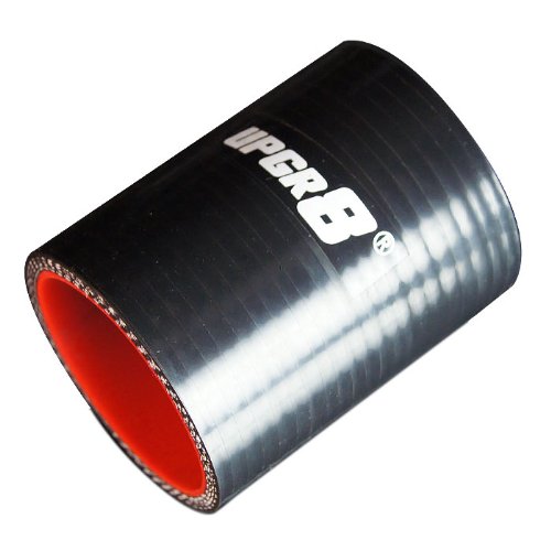 Upgr8 Universal 4-Ply High Performance Straight Coupler Silicone Hose 76mm Length (2.0"(51MM), Black)