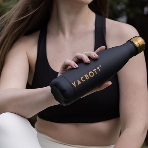 Image of CLAY CRAFT VACBOTT Stark Double Walled 18 Hours Hot and 24 Hours Cold Water Flask Bottle-500ML, 2-Piece(Velvet Rose Gold) Leak Proof|Easy to Carry|Gym Bottle|Kitchen|Hiking|Travel Bottle|BIS Certified