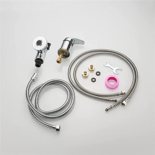 Weirun Basin Faucet Shower Head Wash Hair Tap Mixing Valve For Salon Punch Shampoo Bed Bowl Or Backwash Unit , Chrome #TOP1