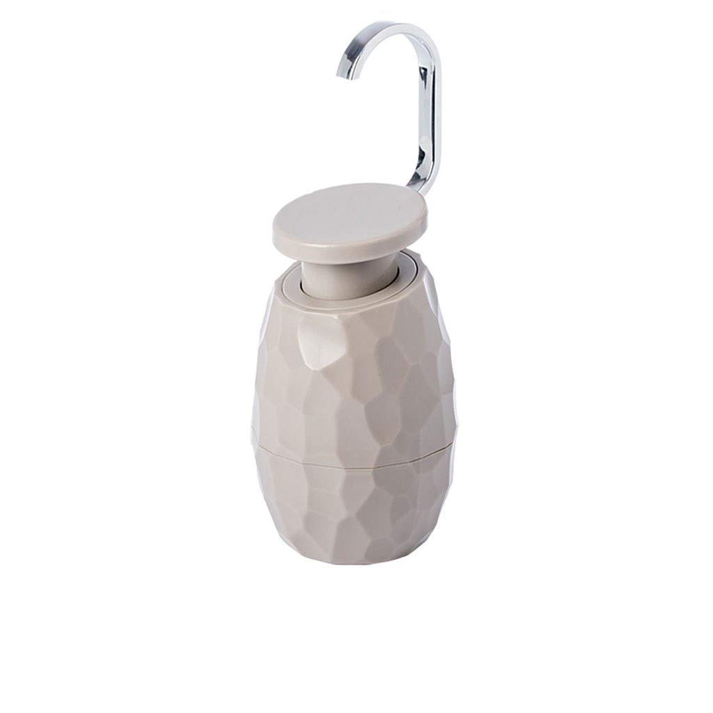 Dispenser di Sapone per Bagno, flacone a Pressione Manuale Creativo, sottoflacone per Hotel, casa, Shampoo, Gel Doccia, Cucina (Colore: Grigio)