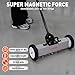 HORUSDY 18-Inch Rolling Magnetic Sweeper with Wheels, Magnet Pickup Sweeper, Push-Type Nail Magnet Sweeper for Workshop, Garage, and Yard Cleanup