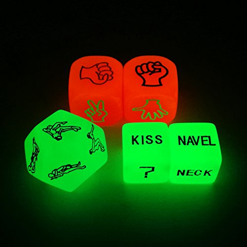 Love Dice Lover Sex Position Luminous Dice Set for Adult Couples Dirty Dice Game Adult Fun Toy Sex Games