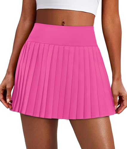 Image of Alaroo Pleated Tennis Skirt for Women with Pockets Shorts Skort | High Waisted Golf Athletic Skorts Running Workout Skirts