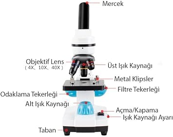 TriLine 2000X Zoom Biological HD Digital Monocular Microscope Kit