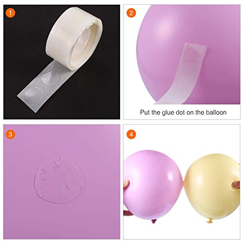 Image of GrandShop Rubber Balloon Arch Decoration Kit (Blue, Pink, White) -112 Pieces