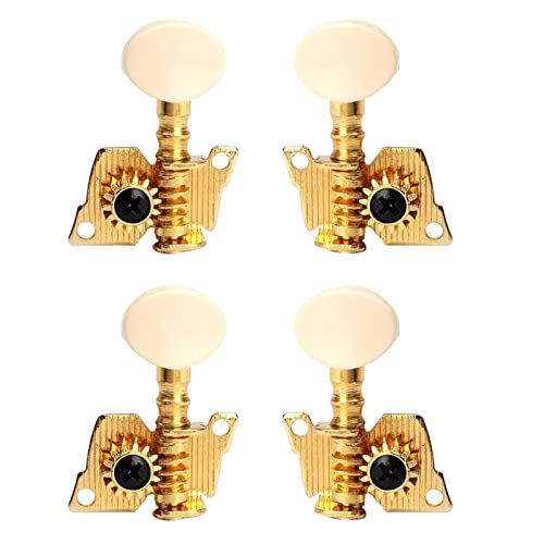 Klkl. Pegs afinação guitarra 4 Peças Cobre + Ferro 2L2R Ukulele Tuning Pegs Tuners Para Ukulele DIY