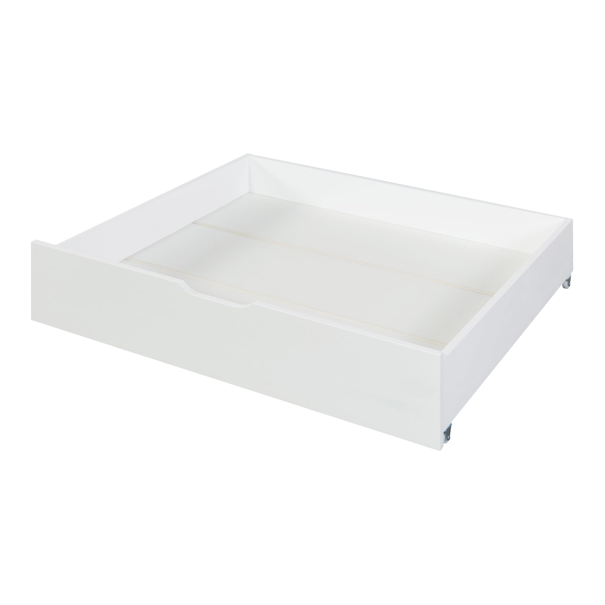 [en.casa] Set di 2 Cassetti Sottoletto Contenitori a 4 Rotelle Cassetti Biancheria da Letto Cassettoni da Stoccaggio Salvaspazio 97,5 x 92 x 22 cm Bianco