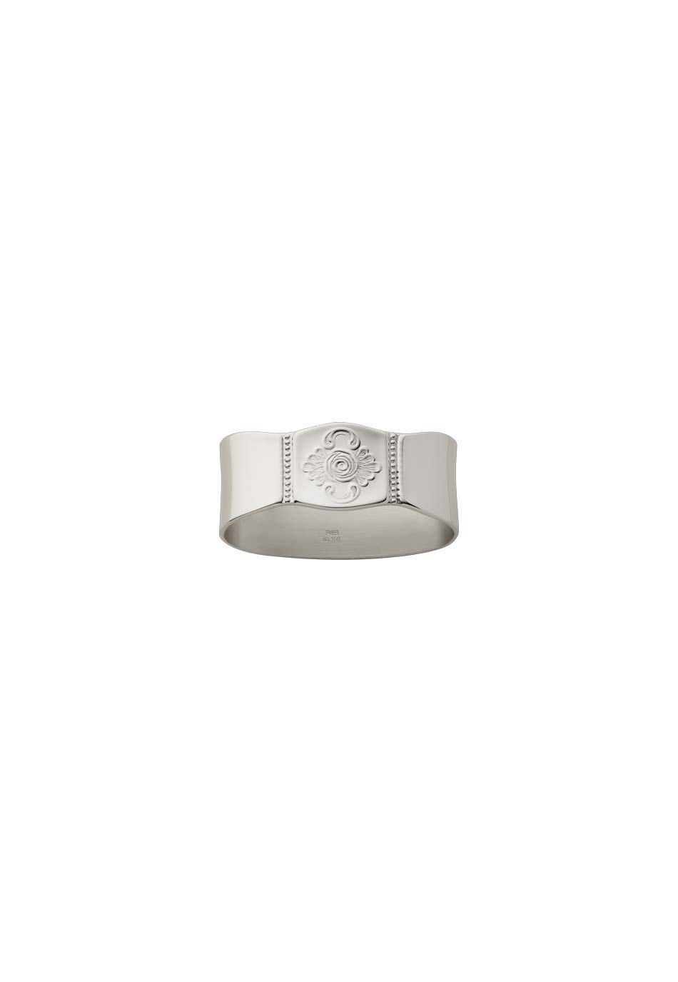 Robbe & Berking Rond de Serviette Rosenmuster (plaqué Argent Massif 150 g)
