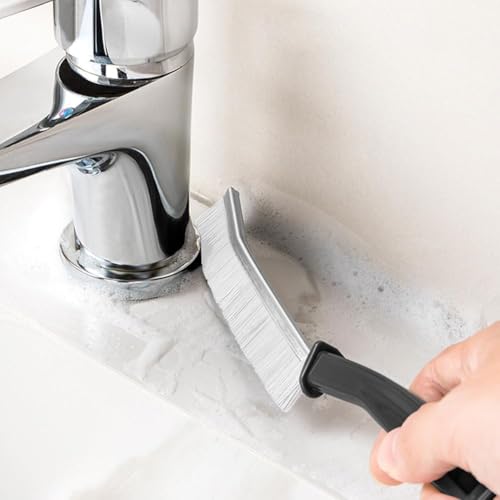 YunHan Çok Fonksiyonlu Temizleme Fırçası, Sert Kıllı Köşe Temizleme Fırçası, Pencere oluğu Temizleme Fırçası, Köşe Temizleme Fırçası, Derz Temizleyici, Banyo, Mutfak (4)