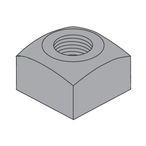 1/2-13 Heavy Square Nuts/Steel/Plain (Carton: 300 pcs)