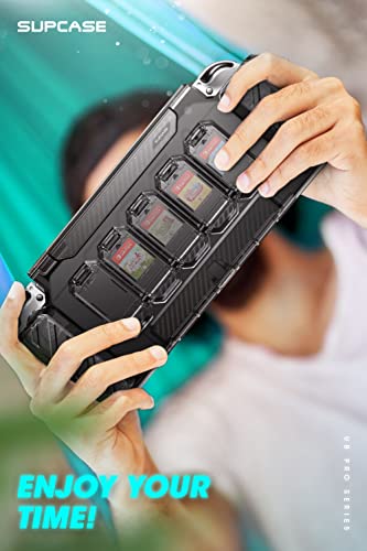 Supcase Unicorn Beetle Pro Forma Series Case For Nintendo Switch Oled Model (2021), Rugged Slim Protective Case With Dustproof Front Cover & 5 Game Card Storage Slots (Frostblack) #TOP6