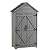 TABBC 3x2 FT Outdoor Wooden Storage Shed with Lockable Door, Waterproof Asphalt Roof, Detachable Shelves, Outside & Indoor Tool Shed for Garden Backyard Lawn
