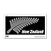 New Zealand Silver Fern Flag - Rugby - Window Bumper Locker Sticker