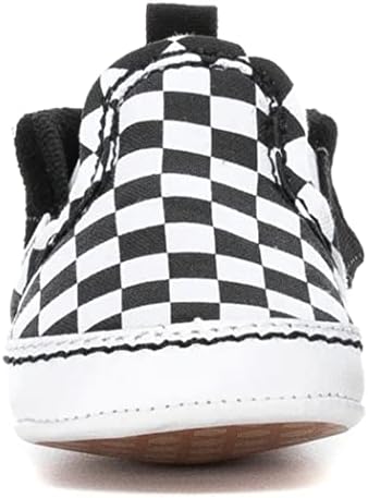 Vans Infant Slip-On V Crib Sneakers (Checkered Black/True White, 1) | Image 3