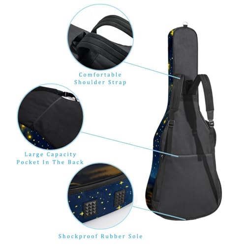 Sac pour guitare acoustique 40/41/42 pouces imperméable et multicolore - 3