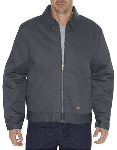 View 1 of *2XL**Dickies Men's Insulated Eisenhower Front-Zip Jacket   Tall Baltic Blue Single Dye Heather
