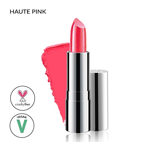 True + Luscious Super Moisture Lipstick Clean Formula, Smooth and Hydrating - Vegan and Cruelty Free Lipstick, Non Toxic and Lead Free Shade: Haute Pink - 0.12 oz