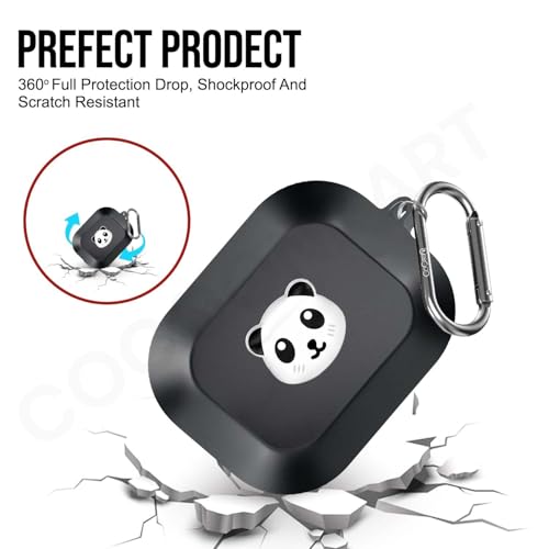 Image of Soft Silicone Case Cover Compatible for Realme Buds Air 8 (Panda)