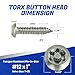 Fastenere Torx Security Sheet Metal Screws - #12 x 1