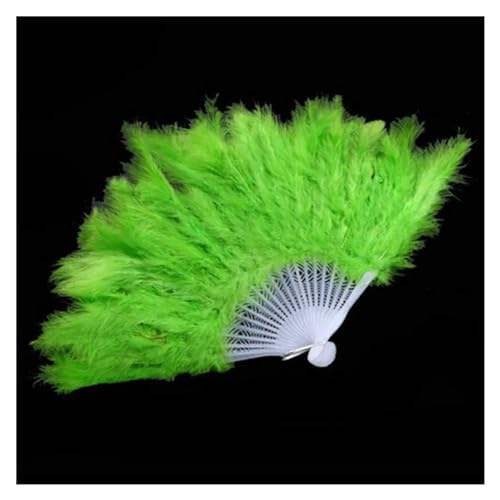 Éventail en plumes de marabout d'autruche accessoire de danse