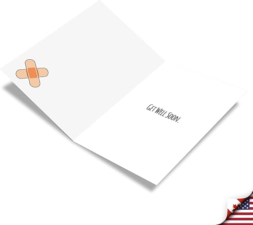 Miniatura 2 de NobleWorks - 1 tarjeta divertida de "Get Well Well" con sobre" - Sentirse mejor saludo, tarjeta de broma Unwell para amigos - Longituds You'll Go