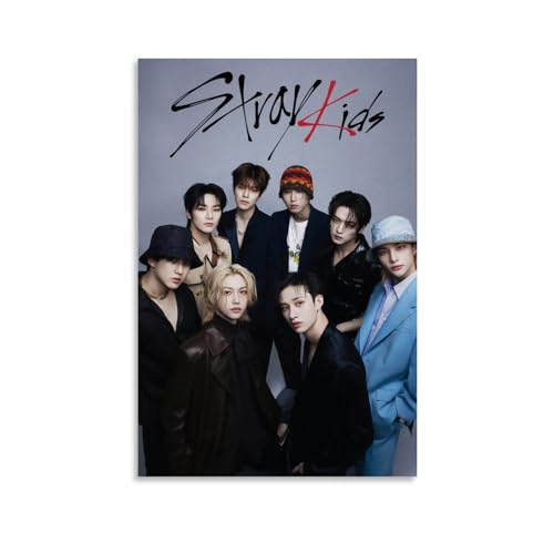KrAtoz Stray Kids Poster - Wandposter, Modernes Dekor für Wohnzimmer, 45 x 30 cm