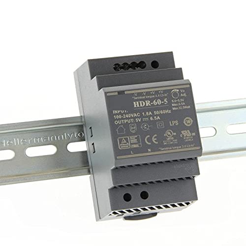 Gona Shop HDR-60-5 Mean well SMPS - 5V 6.5A 32.5W Din Rail Metal Power Supply (B09DT1DW6C) Amazon Price History, Amazon Price Tracker