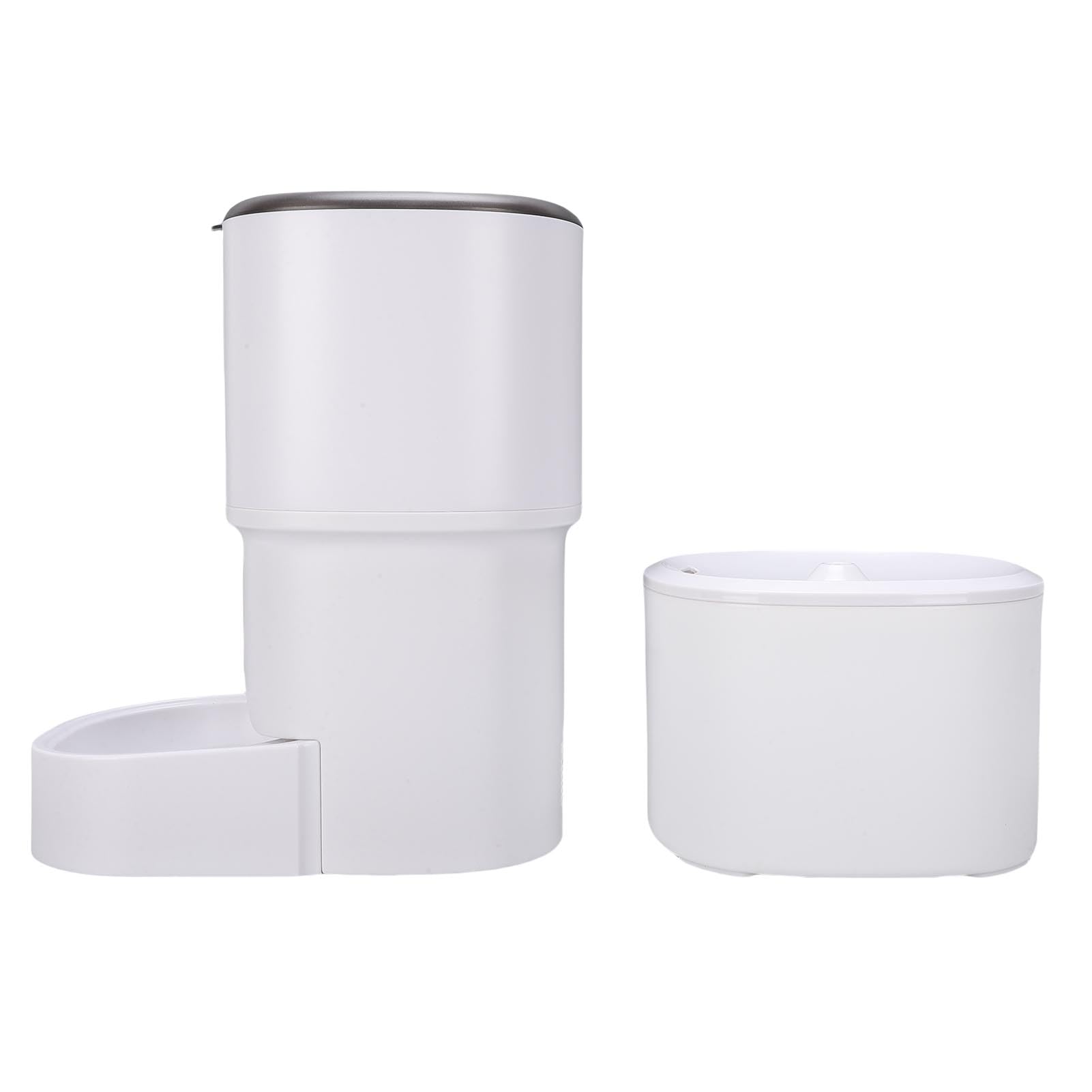 Mangeoire Intelligente pour Animaux de Compagnie, Distributeur de Nourriture pour Chat WiFi avec Contrôle par Application, Double Alimentation, Horaires d'alimentation Prédéfinis,