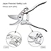 TONMA Pruning Shears for Gardening [Made in Japan] 8 Inch Bypass Garden Scissors Secateurs, Premium Japanese Gardening Tools Hand Pruner Clippers with Ergonomic Handle